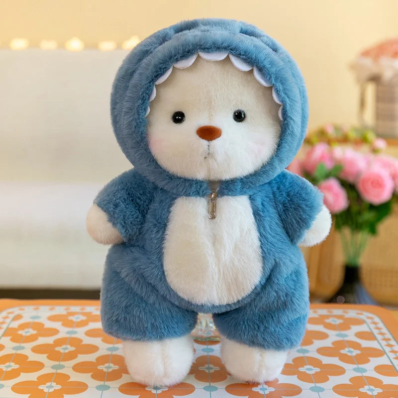 Kawaii Bear Plush Toy - Teddy Bear in Suit | Soft Stuffed Animal Doll for Kids & Adults