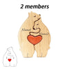 Personalized Wooden Bear Puzzle With Family Name for Gift