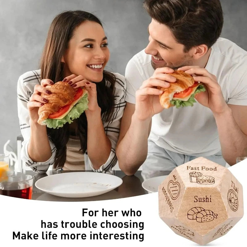 Dice for Couples – Food Decision Dice Game | Perfect Gift for Him & Her