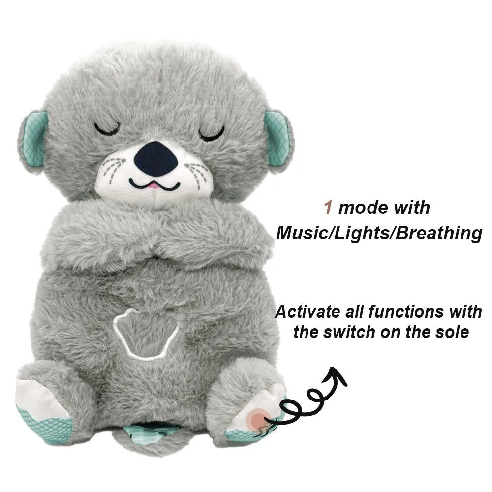 Breathing Bear Soothing Otter Plush Toy - Baby Sleep Companion