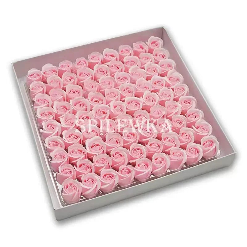 81pcs Artificial Rose Flower Heads – Wedding & DIY Décor