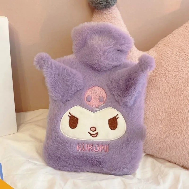 500ml Sanrio Plush Hot Water Bottle – Kawaii Hello Kitty, Kuromi, Cinnamoroll & Melody Design