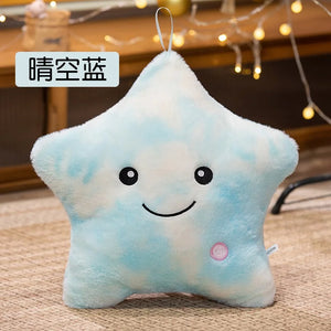 LED Glowing Star Plush Toy – Soft Pillow Doll for Kids & Home Decor