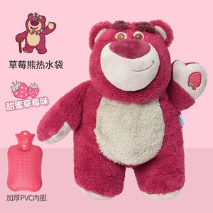 Stitch, Angel, Lotso, Pooh Plush Hand Warmer Hot Water Bottle – Perfect Gift for Girls