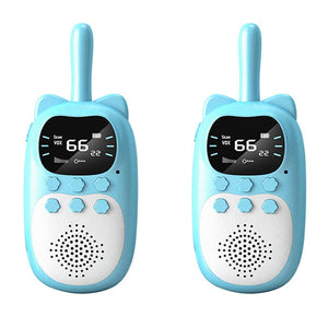 2pcs Kids Walkie Talkie Rechargeable – 1000mAh Long Range 3km Radio for Children