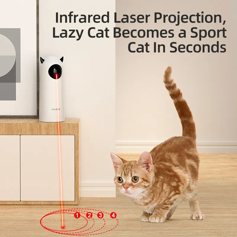 Automatic Cat Toy - Interactive LED Laser Toy for Cats & Dogs