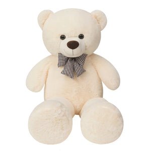 Giant 105cm Soft Teddy Bear Plush Toys - White, Pink, Brown - Super Big Hugging Pillow Animal Cushion for Children