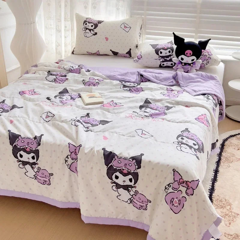 2024 Sanrio Air Conditioner Quilt – Kuromi & Hello Kitty Nap Blanket